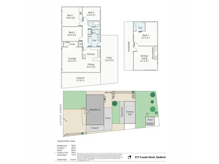 Floorplan of Homely house listing, 219 Coode Street, Bedford WA 6052