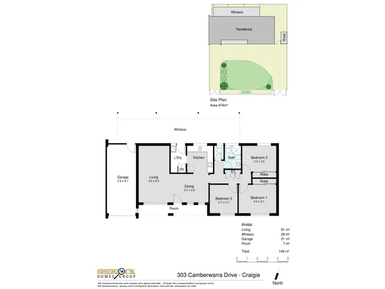Floorplan of Homely house listing, 303 Camberwarra Drive, Craigie WA 6025
