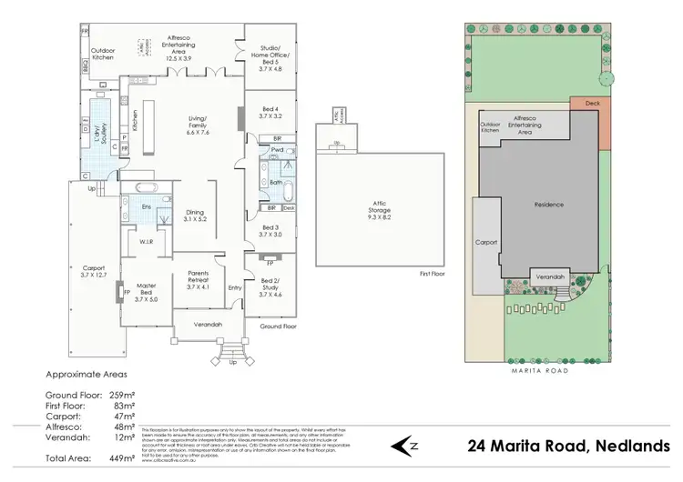 Floorplan of Homely house listing, 24 Marita Road, Nedlands WA 6009