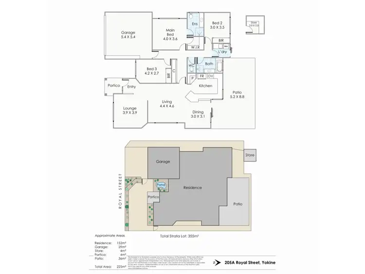 Floorplan of Homely unit listing, 205a Royal Street, Yokine WA 6060