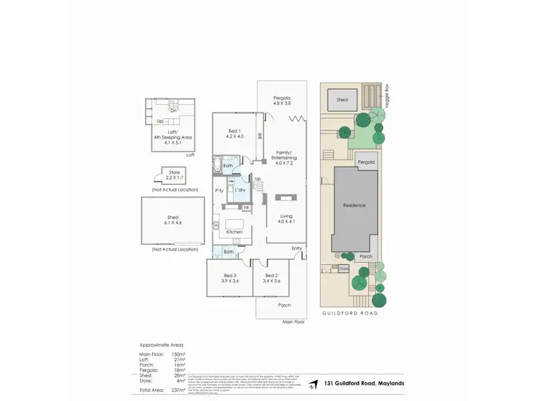 Floorplan of Homely house listing, 131 Guildford Road, Maylands WA 6051