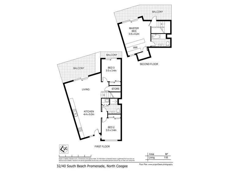 Floorplan of Homely apartment listing, 32/40 South Beach Promenade, South Fremantle WA 6162