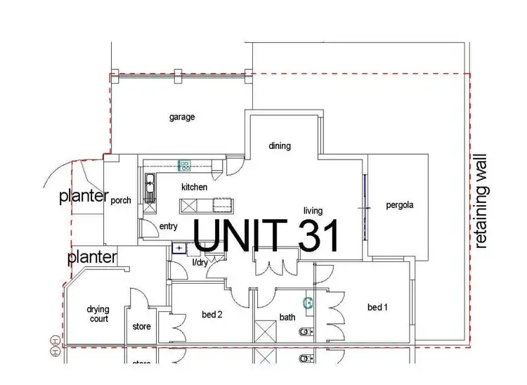 Floorplan of Homely retirement listing, 31/108 Fern Road, Wilson WA 6107