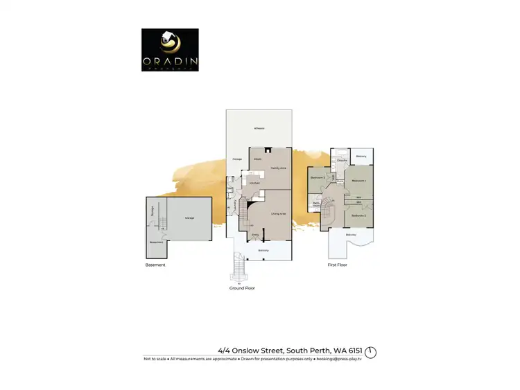 Floorplan of Homely townhouse listing, 4/4 Onslow Street, South Perth WA 6151