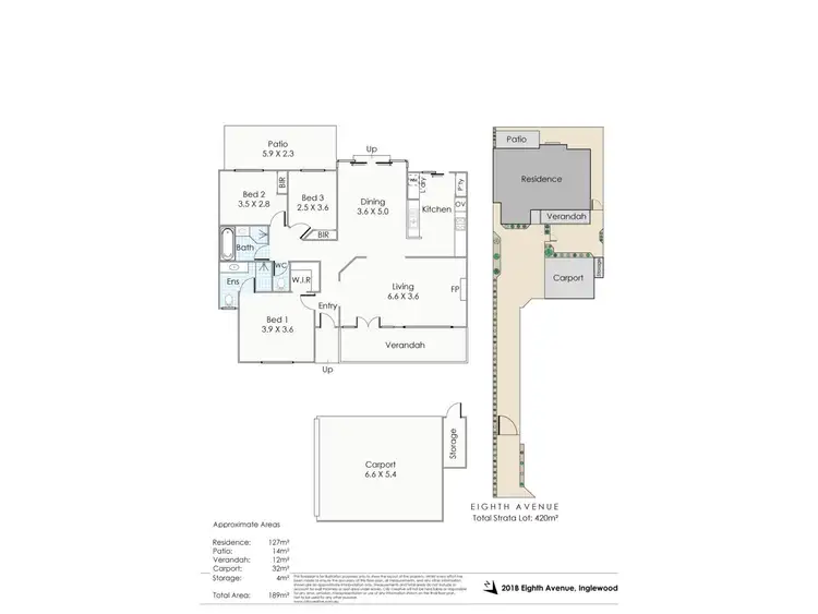 Floorplan of Homely house listing, 201B Eighth Avenue, Inglewood WA 6052