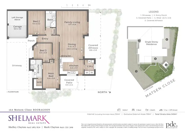 Floorplan of Homely house listing, 16A Matsen Close, Booragoon WA 6154