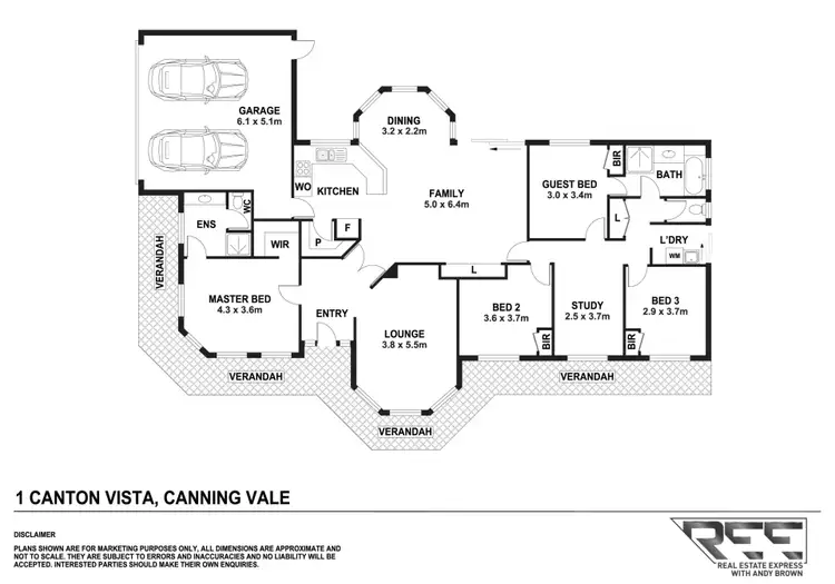 Floorplan of Homely house listing, 1 Canton Vista, Canning Vale WA 6155