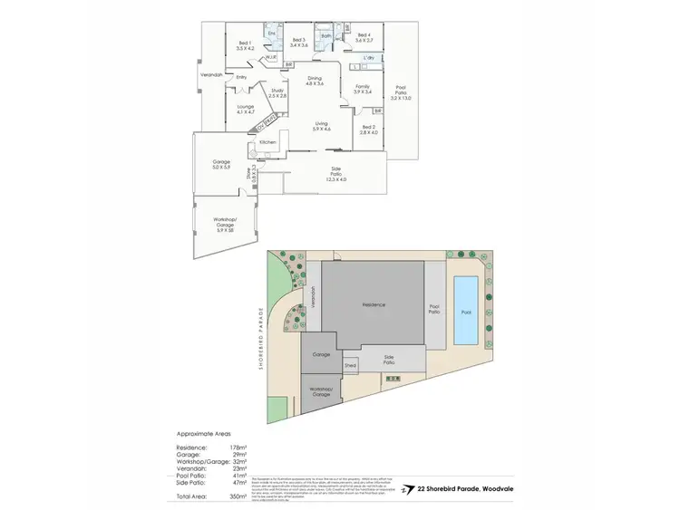 Floorplan of Homely house listing, 22 Shorebird Parade, Woodvale WA 6026
