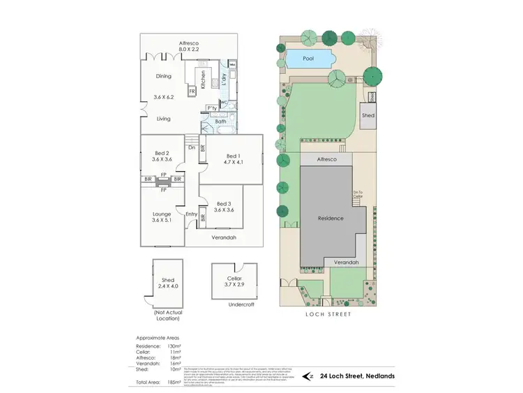 Floorplan of Homely house listing, 24 Loch Street, Nedlands WA 6009