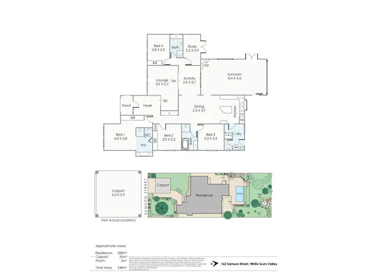 Floorplan of Homely house listing, 162 Samson Street, White Gum Valley WA 6162