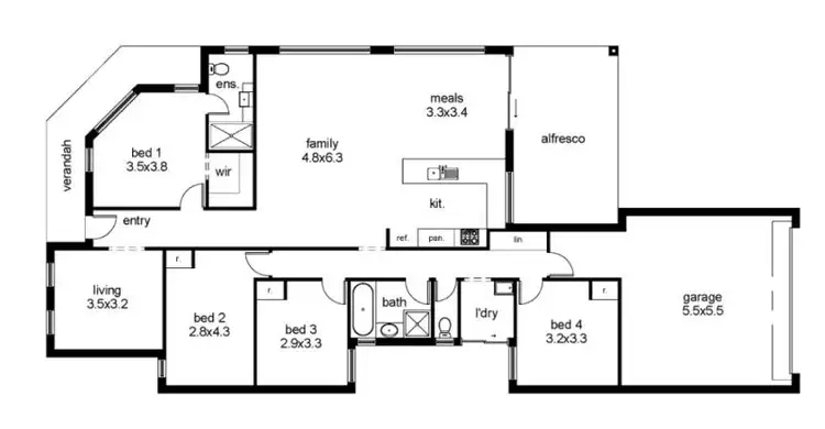 Floorplan of Homely house listing, 22 Barbarigo Bend, Aveley WA 6069