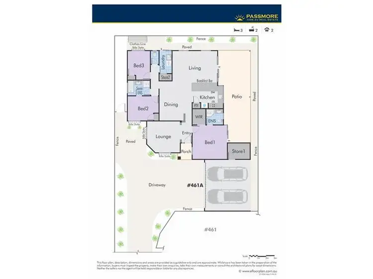 Floorplan of Homely house listing, 461A Lennard Street, Dianella WA 6059