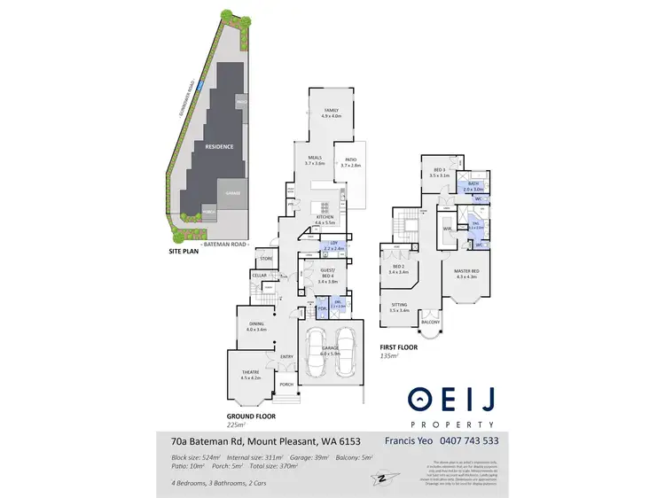 Floorplan of Homely house listing, 70A Bateman Road, Mount Pleasant WA 6153