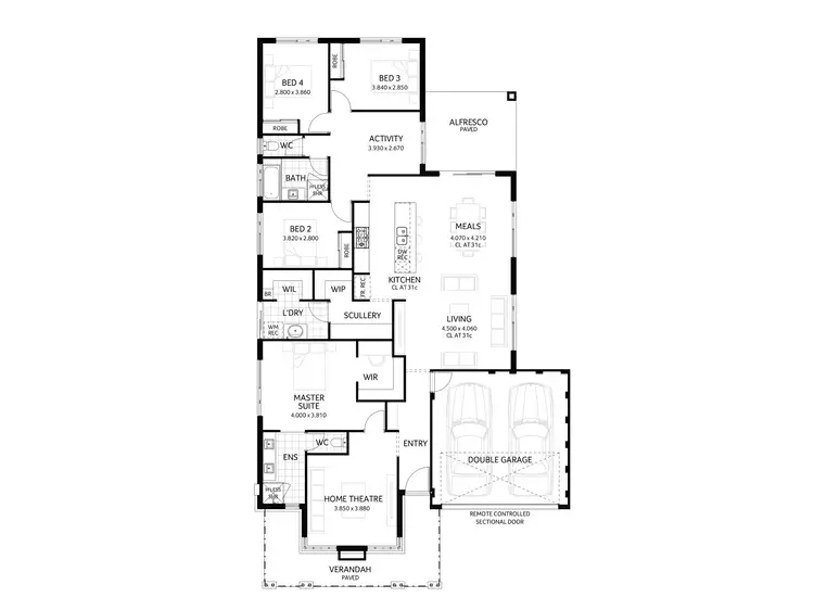 Floorplan of Homely house listing, 33 Awati Way, Jindalee WA 6036
