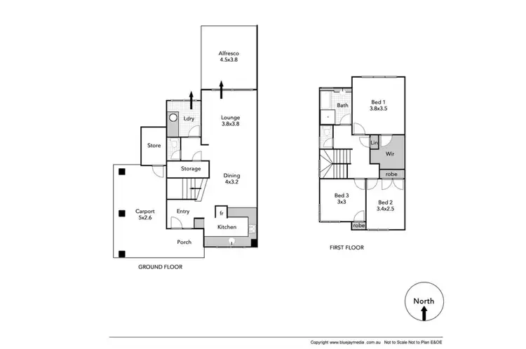Floorplan of Homely townhouse listing, 4/11 Boundary Road, Mosman Park WA 6012