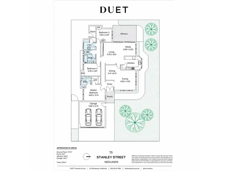 Floorplan of Homely house listing, 75 Stanley Street, Nedlands WA 6009