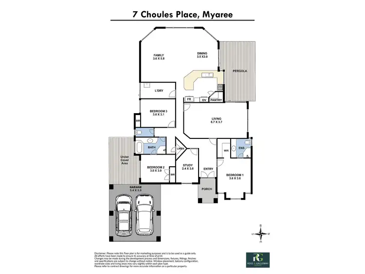 Floorplan of Homely house listing, 7 Choules Place, Myaree WA 6154