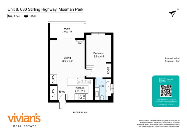 Floorplan of Homely apartment listing, 8/630 Stirling Highway, Mosman Park WA 6012