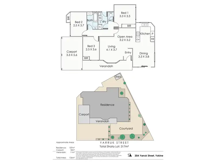 Floorplan of Homely house listing, 20a Yarruk Street, Yokine WA 6060