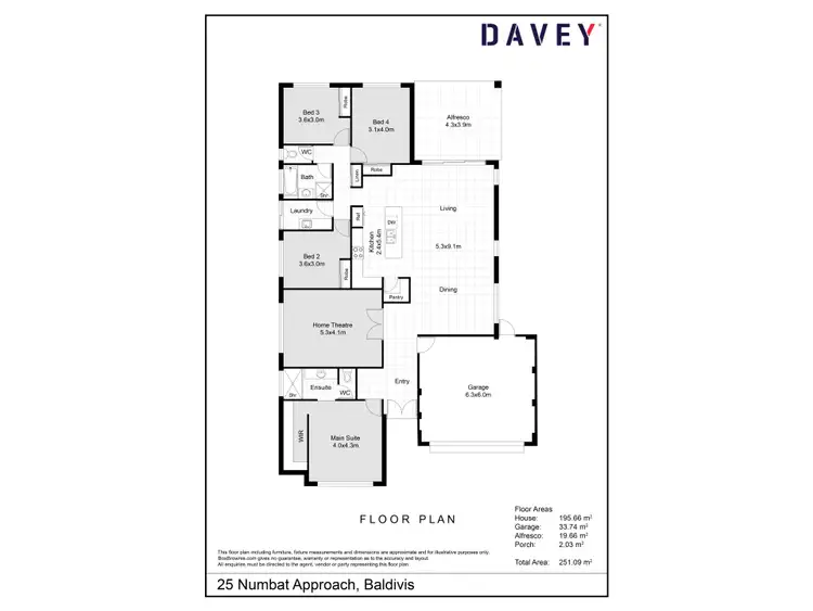 Floorplan of Homely house listing, 25 Numbat Approach, Baldivis WA 6171