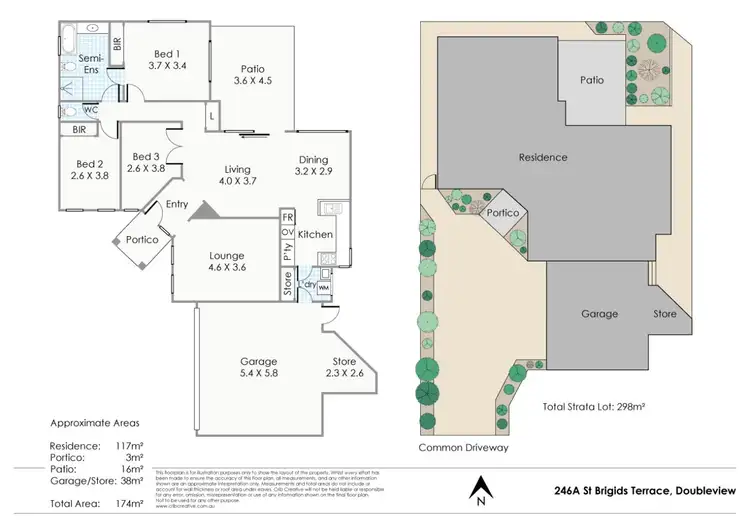 Floorplan of Homely house listing, 246A St Brigids Terrace, Doubleview WA 6018