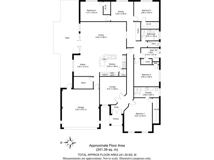 Floorplan of Homely house listing, 12 Ashkey Boulevard, Yakamia WA 6330