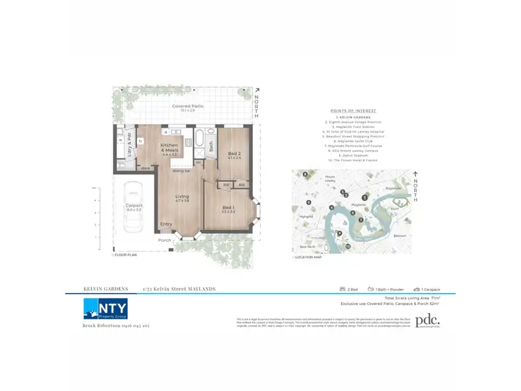 Floorplan of Homely villa listing, 1/53 Kelvin Street, Maylands WA 6051
