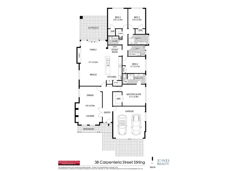Floorplan of Homely house listing, 38 Carpenteria Drive, Stirling WA 6021