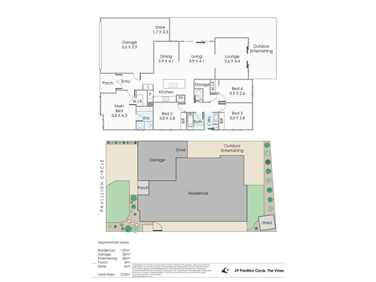 Floorplan of Homely house listing, 29 Pavilion Circle, The Vines WA 6069