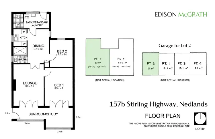 Floorplan of Homely apartment listing, 157B Stirling Highway, Nedlands WA 6009