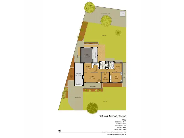 Floorplan of Homely house listing, 3 Burns Avenue, Yokine WA 6060
