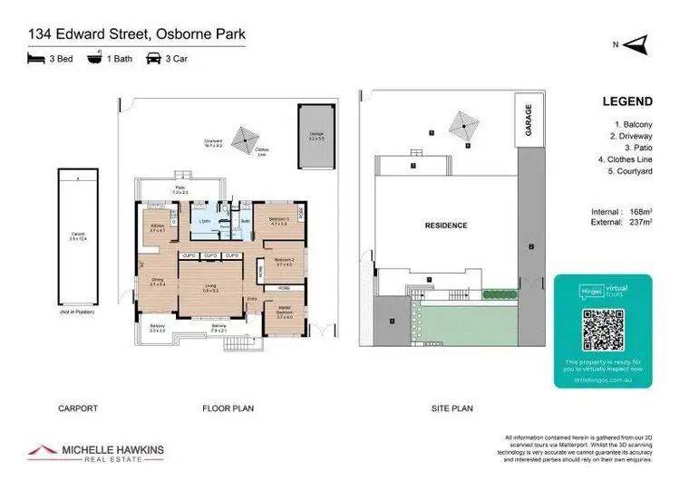 Floorplan of Homely house listing, 134 Edward Street, Osborne Park WA 6017
