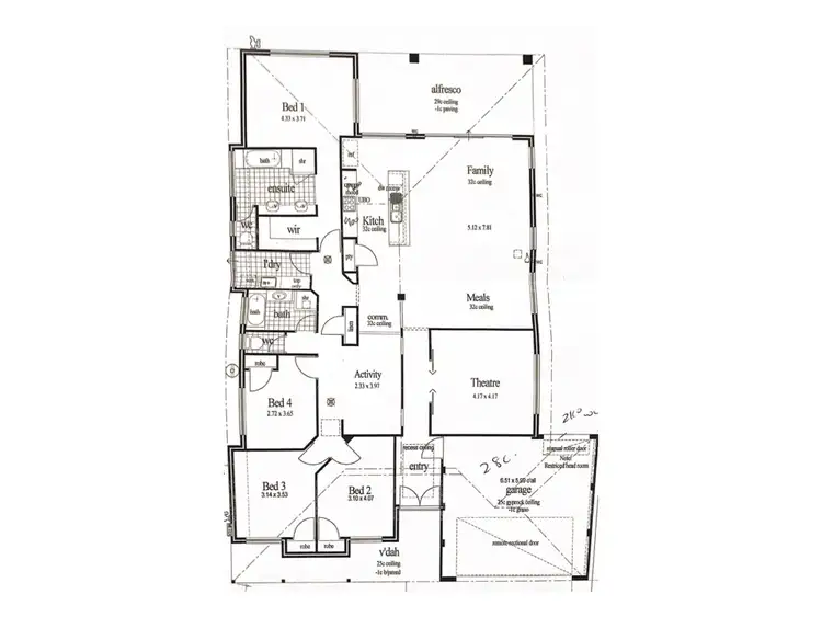 Floorplan of Homely house listing, 11 Herbert Meander, Baldivis WA 6171