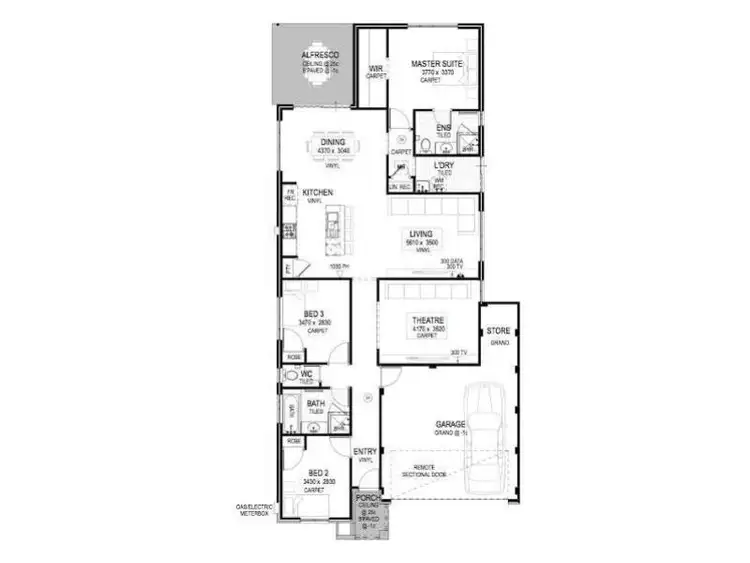 Floorplan of Homely house listing, 5 Badham Way, Ellenbrook WA 6069