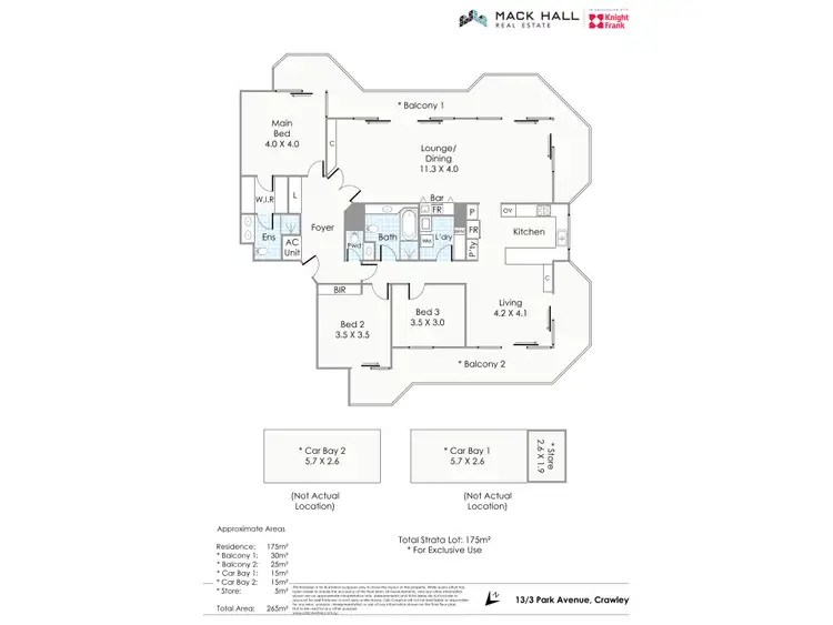 Floorplan of Homely apartment listing, 13/3 Park Avenue, Crawley WA 6009