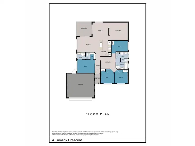 Floorplan of Homely house listing, 4 Tamarix Crescent, Margaret River WA 6285