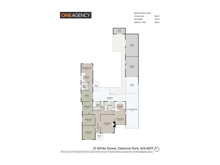 Floorplan of Homely house listing, 21 White Street, Osborne Park WA 6017