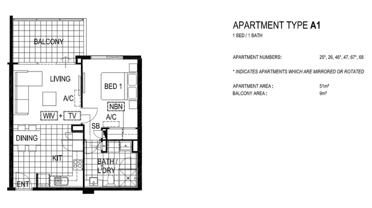 Floorplan of Homely apartment listing, 25/1 Rowe Avenue, Rivervale WA 6103