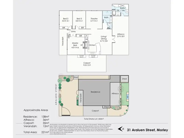 Floorplan of Homely house listing, 31 Araluen Street, Morley WA 6062