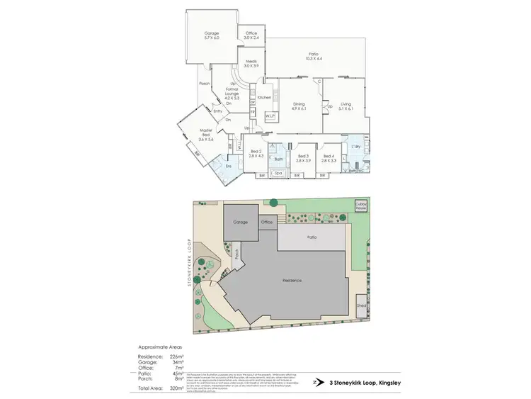 Floorplan of Homely house listing, 3 Stoneykirk Loop, Kingsley WA 6026