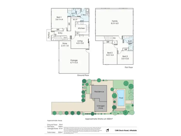 Floorplan of Homely house listing, 124B Stock Road, Attadale WA 6156