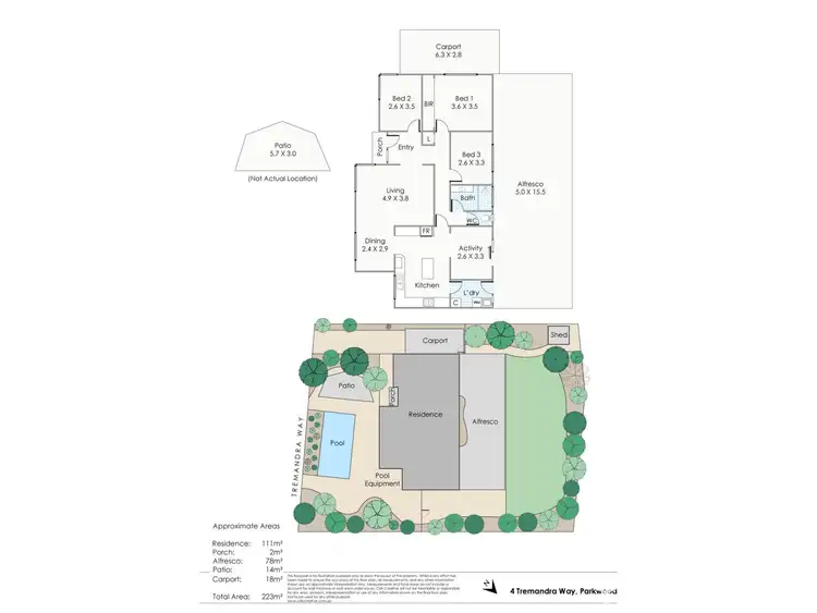Floorplan of Homely house listing, 4 Tremandra Way, Parkwood WA 6147