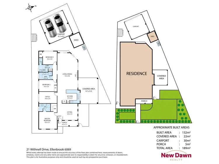 Floorplan of Homely house listing, 21 Withnell Drive, Ellenbrook WA 6069