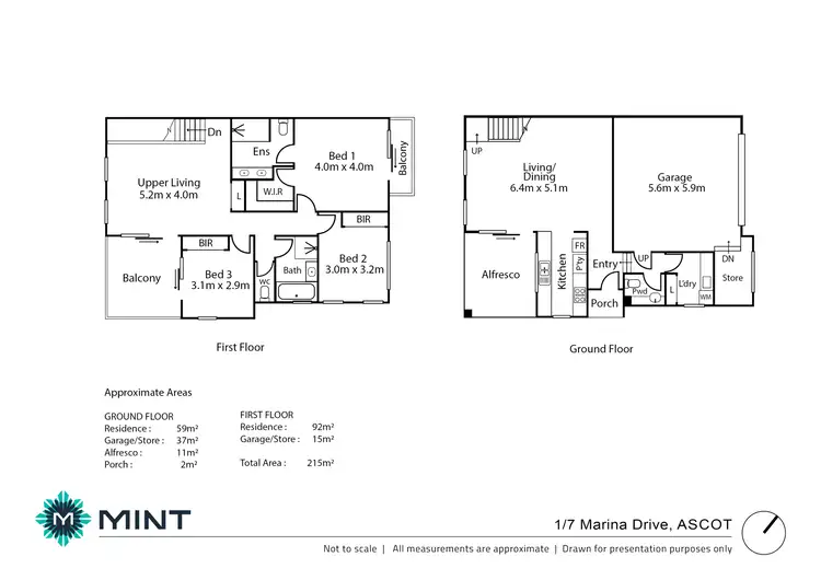 Floorplan of Homely house listing, 1/7 Marina Drive, Ascot WA 6104