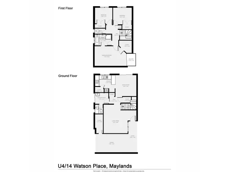 Floorplan of Homely townhouse listing, 4/14 Watson Place, Maylands WA 6051
