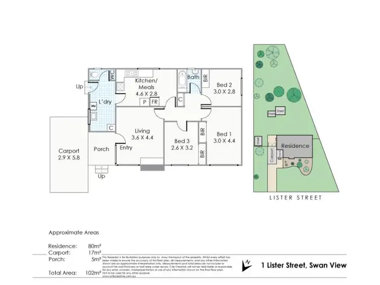 Floorplan of Homely house listing, 1 Lister Street, Swan View WA 6056
