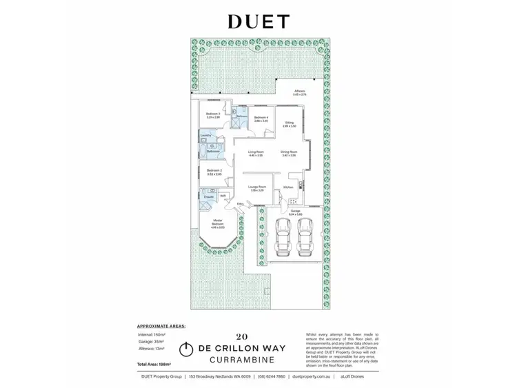 Floorplan of Homely house listing, 20 De Crillon Way, Currambine WA 6028