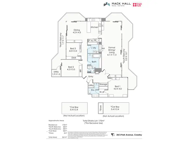 Floorplan of Homely apartment listing, 24/3 Park Avenue, Crawley WA 6009