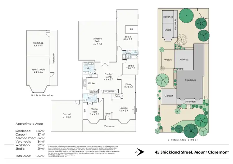 Floorplan of Homely house listing, 45 Strickland Street, Mount Claremont WA 6010