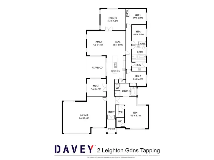 Floorplan of Homely house listing, 2 Leighton Gardens, Tapping WA 6065